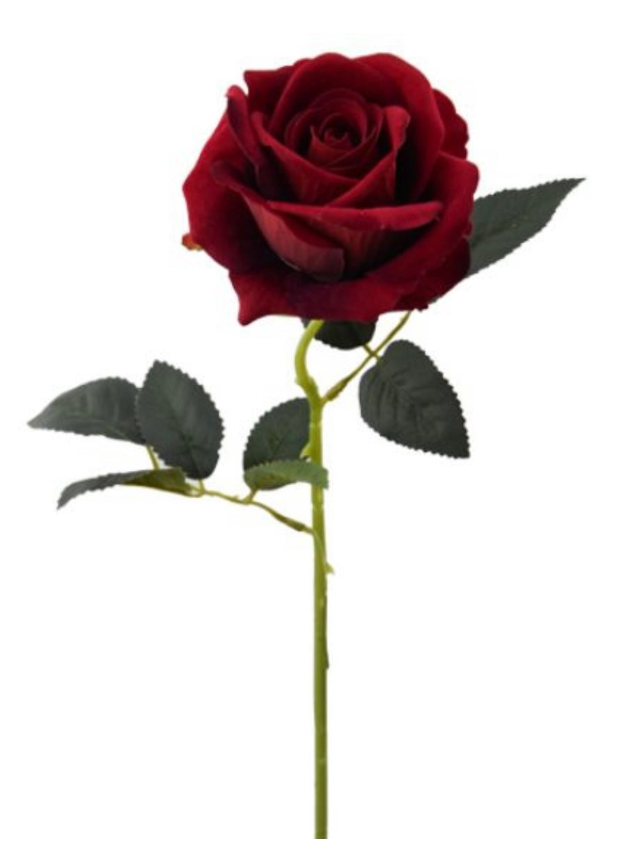 52cm Single Velvet Rose